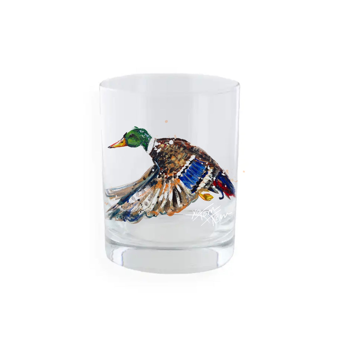 “Mallard Duck” 13.5oz Rocks Glass