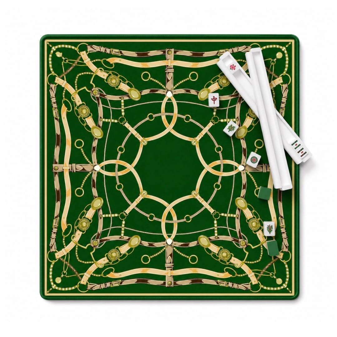 Bridled in Green Mahjong Mat