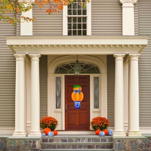 Chinoiserie Pumpkin Topiary